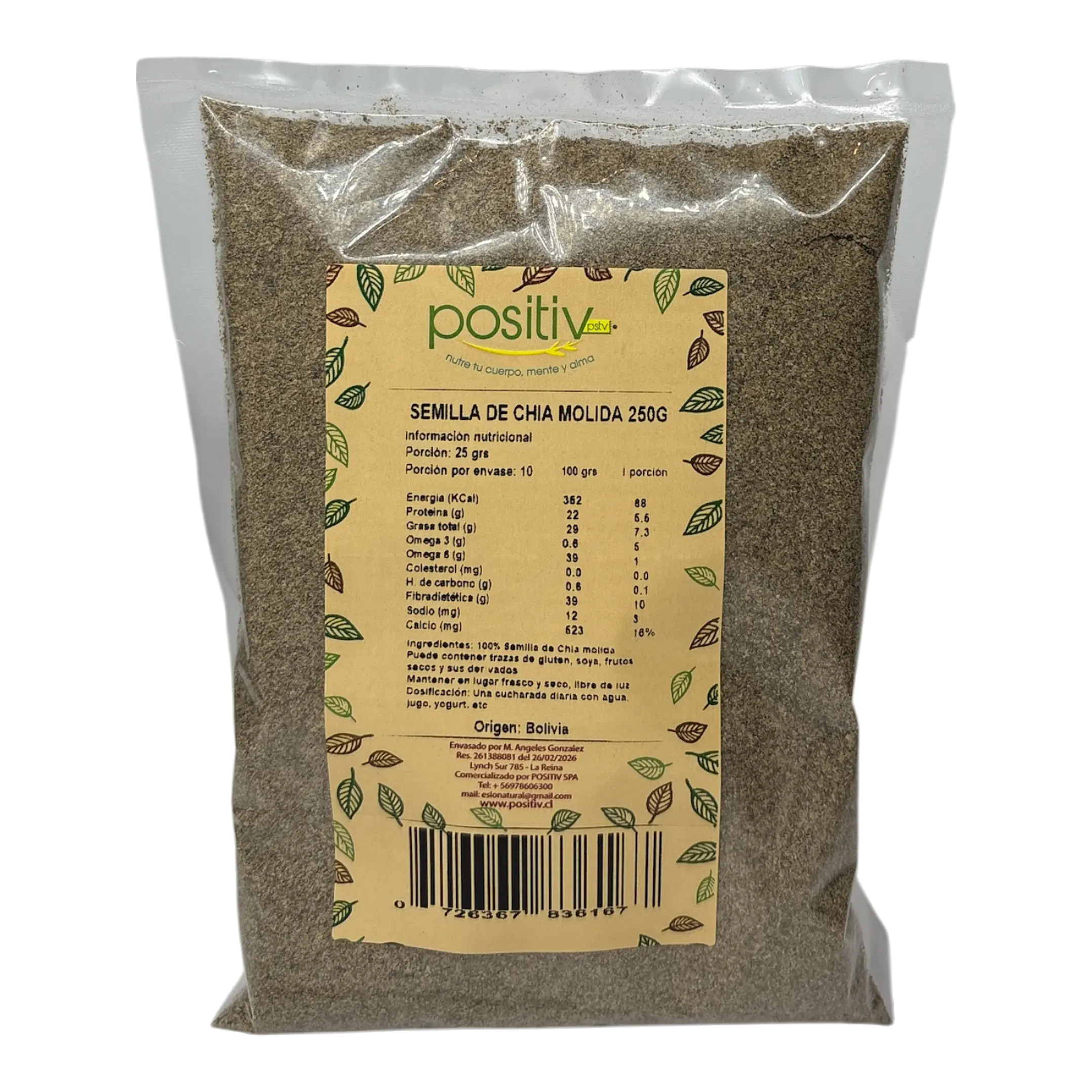 Semilla de chía molida 250gr  1