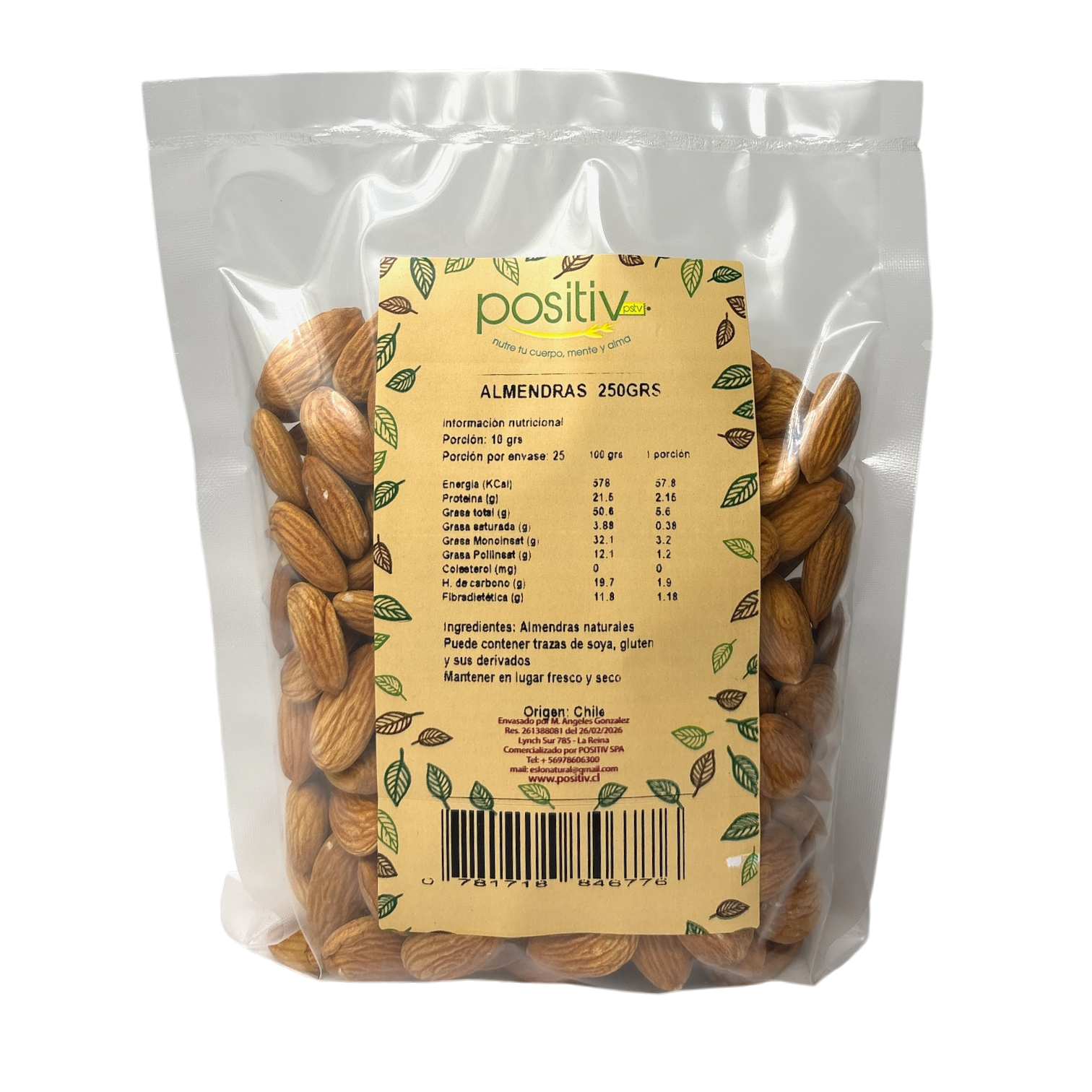Almendras 250gr Positiv