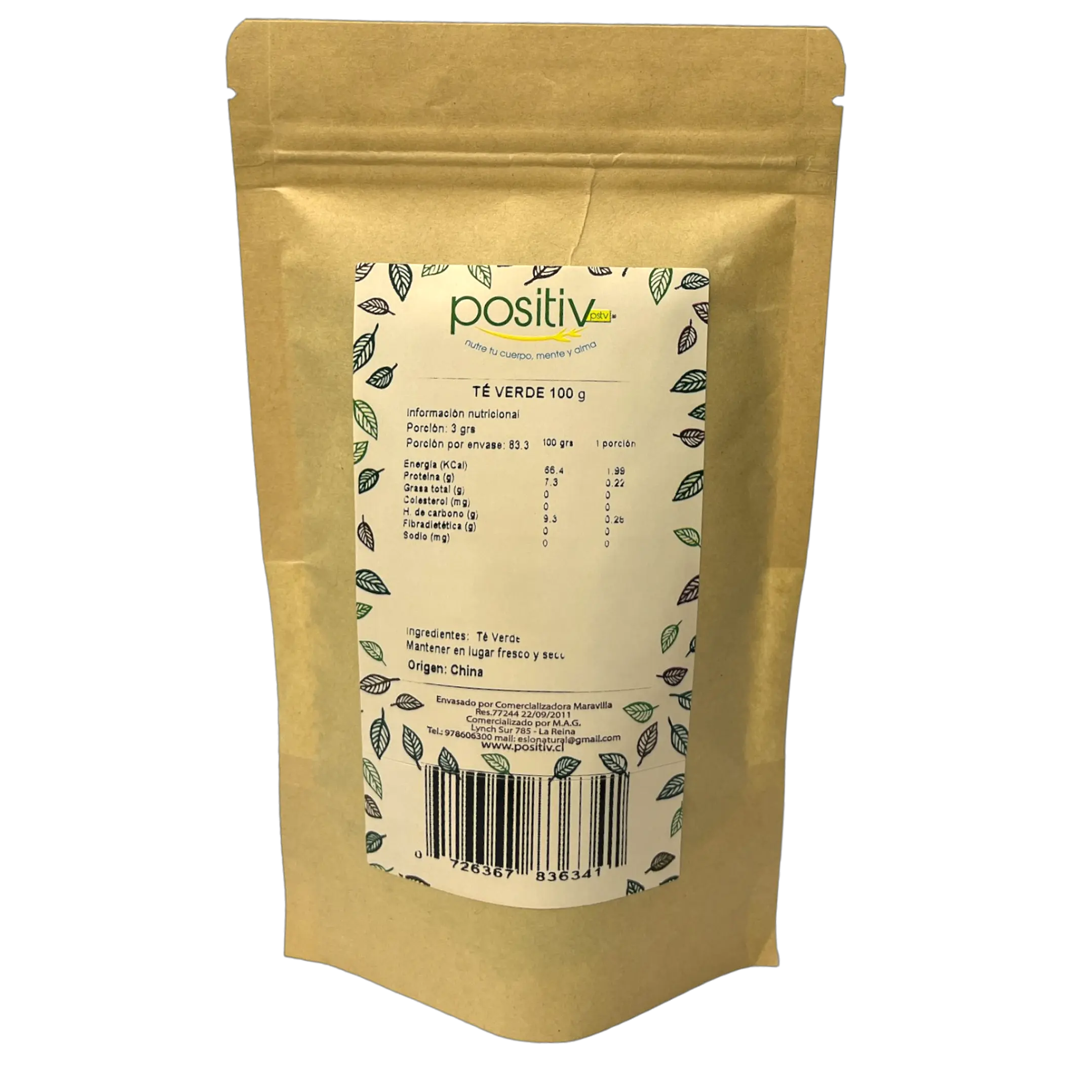 Té Verde Superior 100gr Positiv 2
