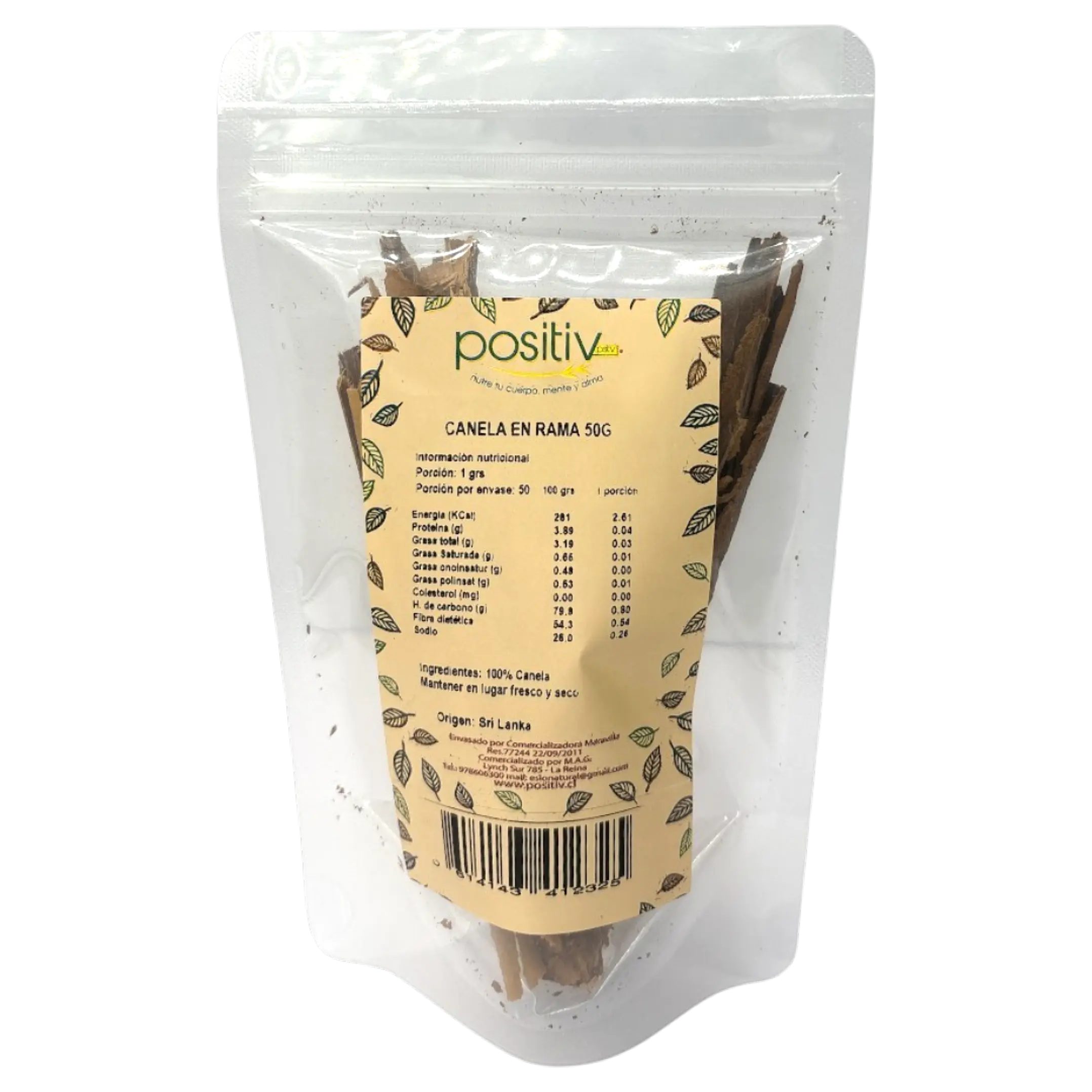 Canela en rama 50gr Positiv 1