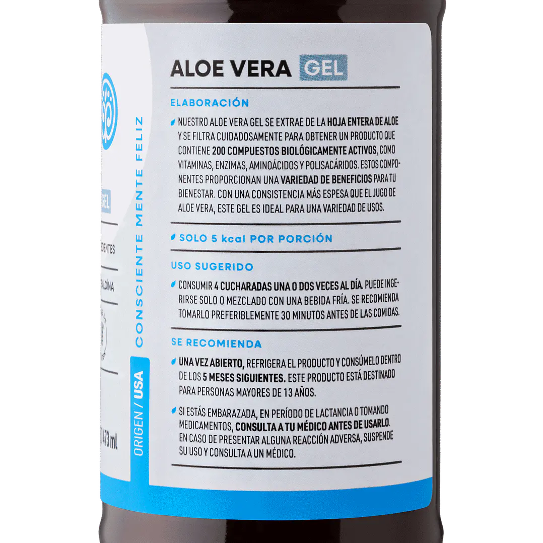 Aloe vera gel 473ml Manare 3