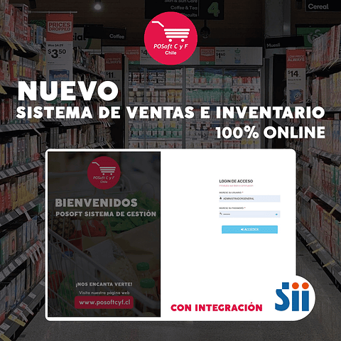 SOFTWARE DE VENTAS E INVENTARIO 100% ONLINE CON INTEGRACIÓN SII