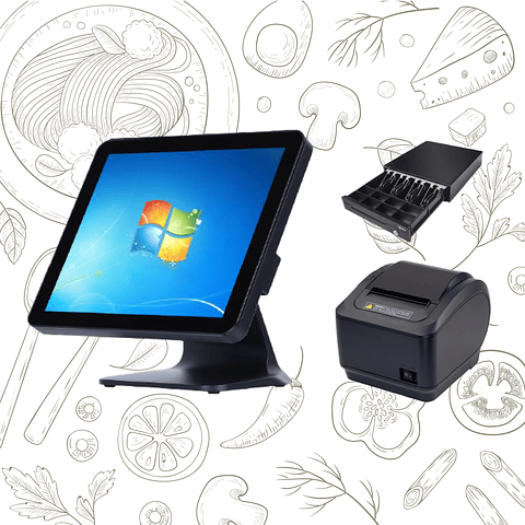 KIT PUNTO DE VENTA DE RESTAURANT CON PANTALLA TACTIL