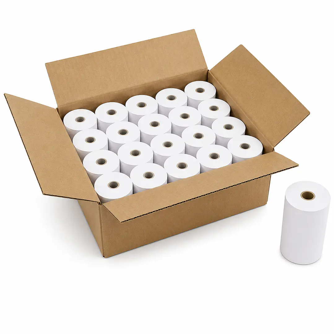 Rollos de Papel Térmico 57x20 mm Pack 40 Rollos 1