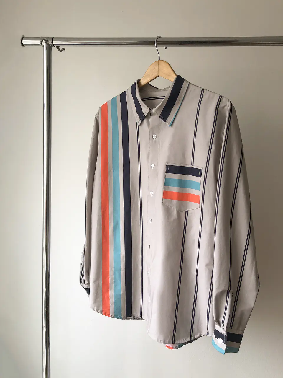 Camisa Líneas beige 1