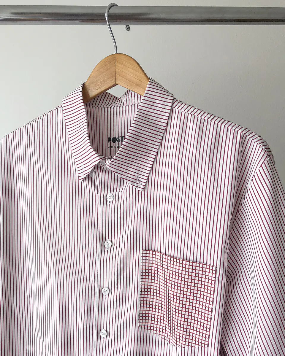 Camisa Trama Bordeaux 3