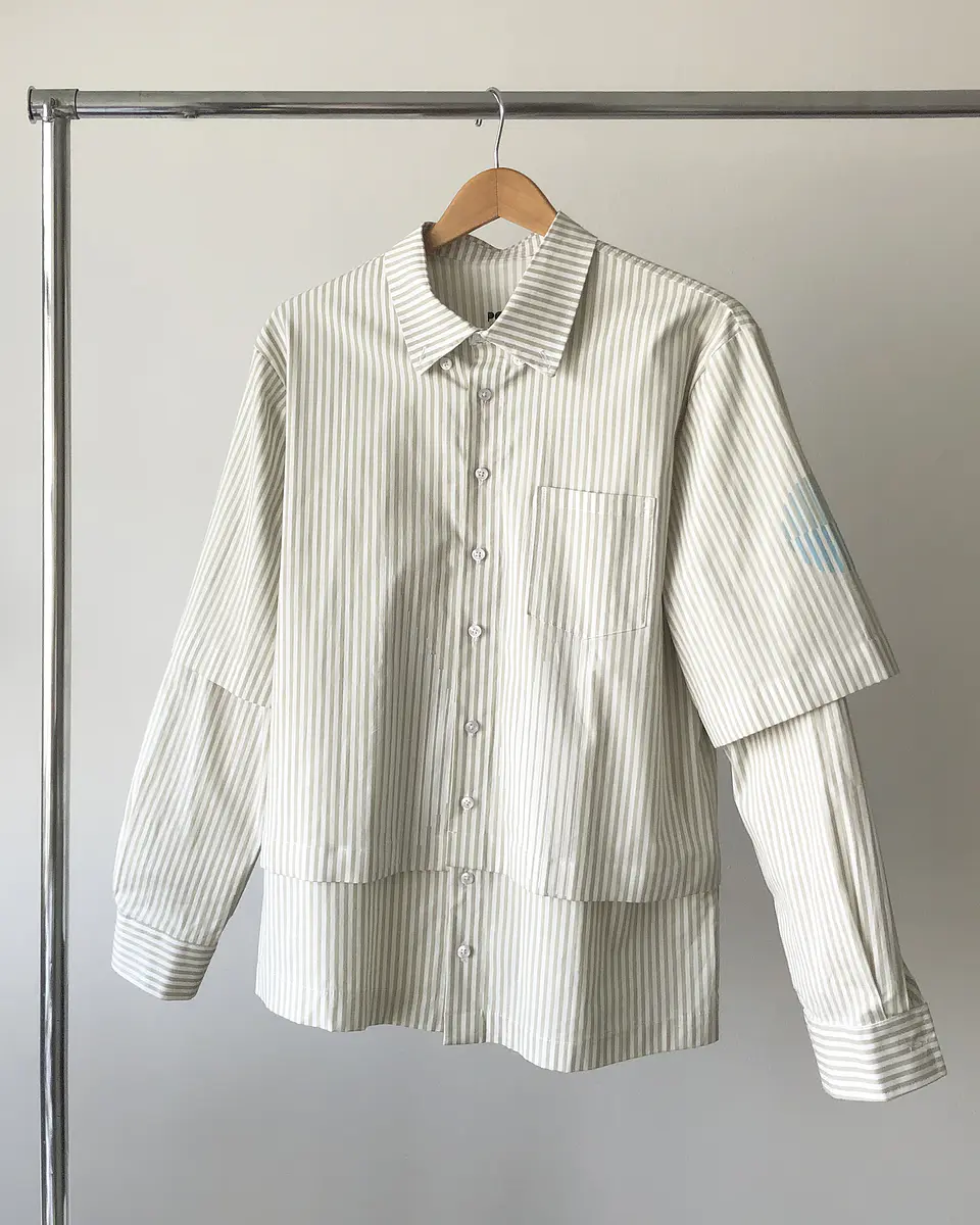 Camisa Trama Verde 1