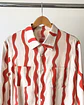 Camisa Lino rayas rojas - Miniatura 2