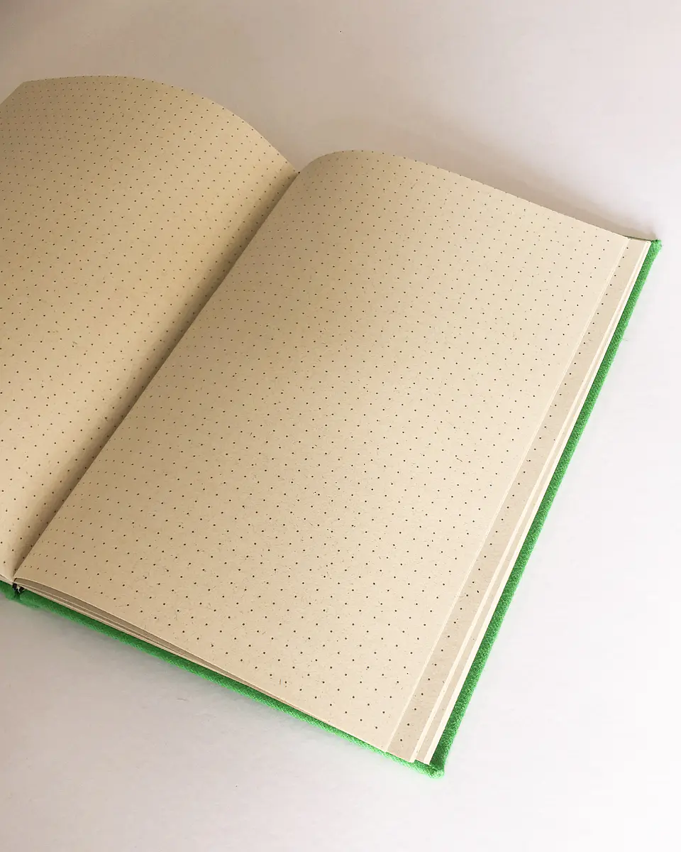 Cuaderno vacas, hojas con puntos 4