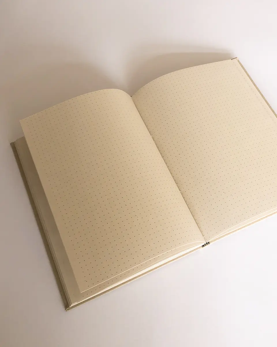 Cuaderno tren, hojas con puntos 3