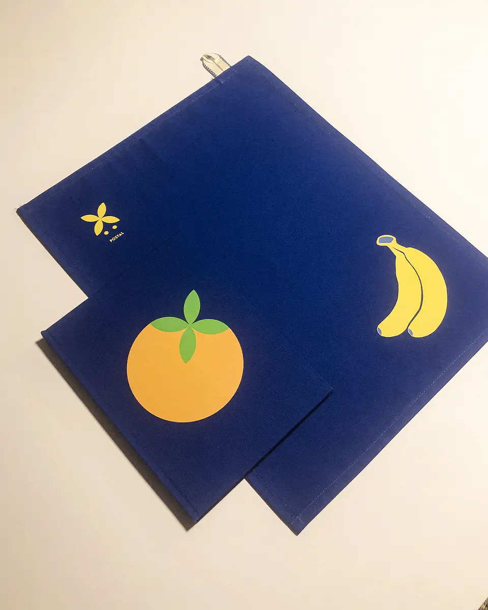 Cuaderno de Recetas azul, estampa Naranja 4