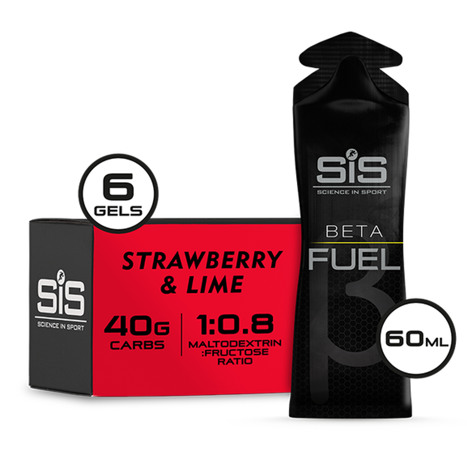 Beta Fuel 1:0.8 6x60ML Strawberry and Lime