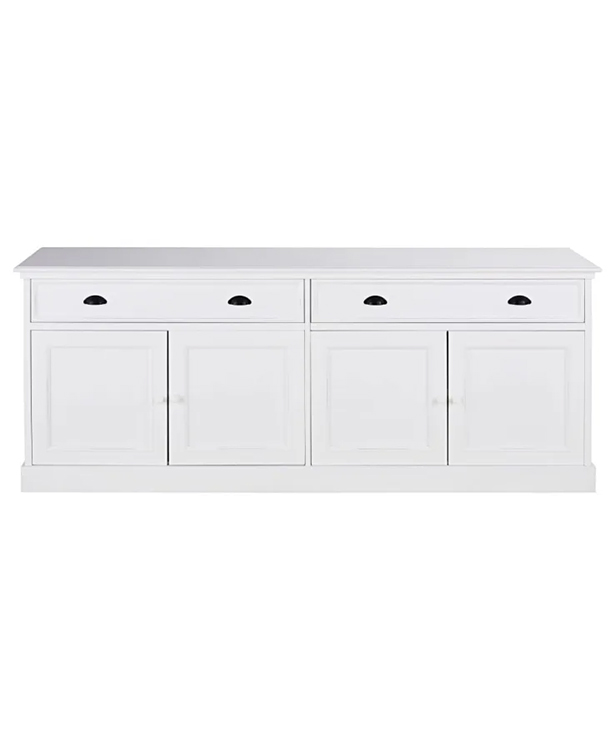 Buffet blanco 2 cajones 4 puertas