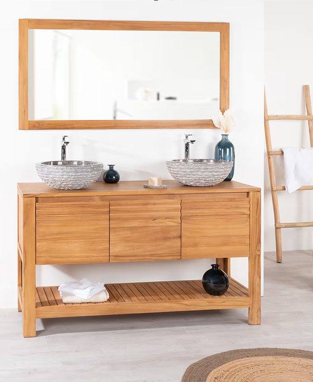 Mueble de baño doble cubierta