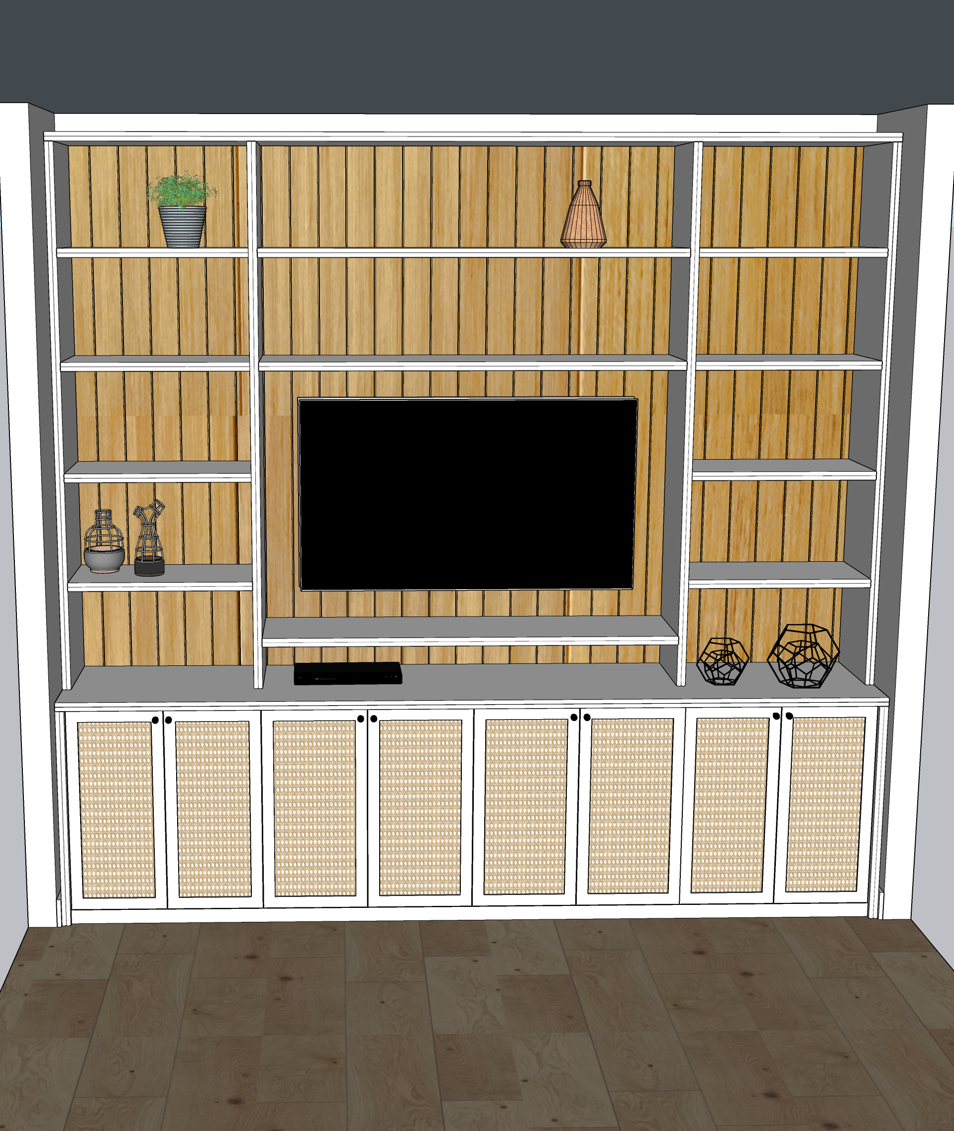 Mueble Entretención 286cm