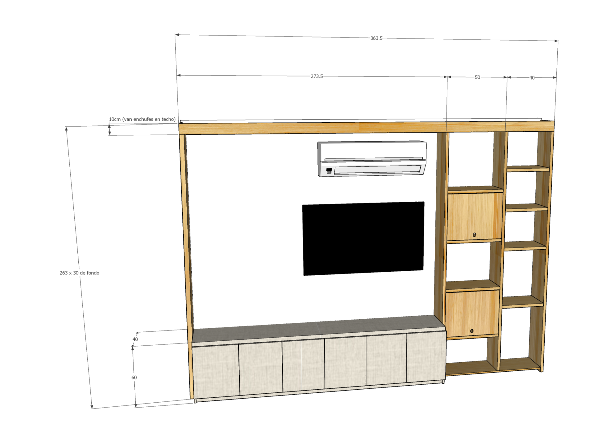 Mueble TV 363.5