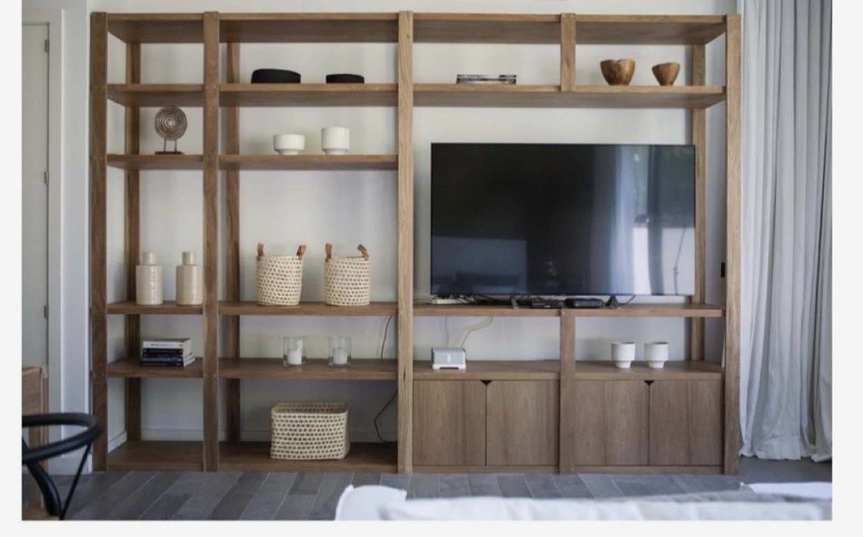 Mueble a medida librero TV