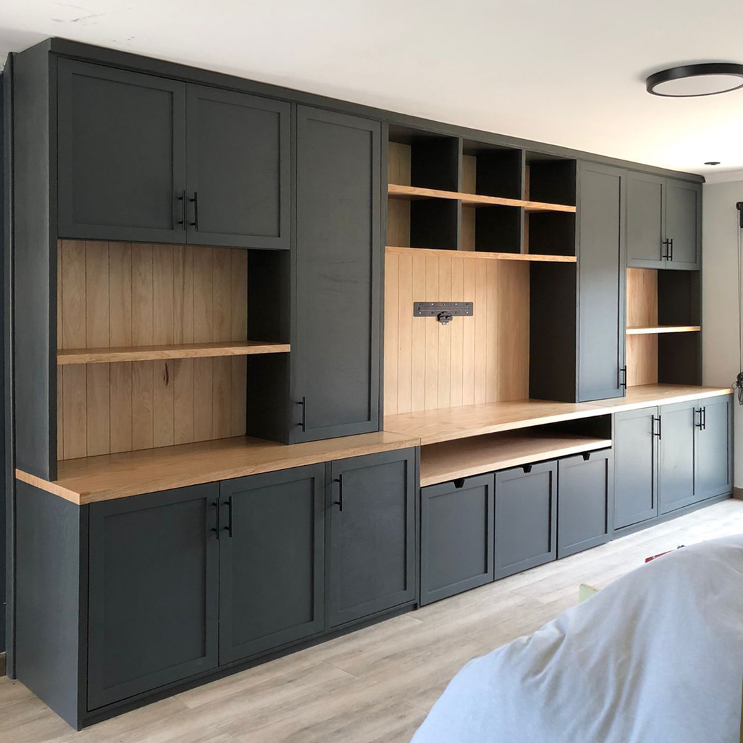 Mueble entretencion negro