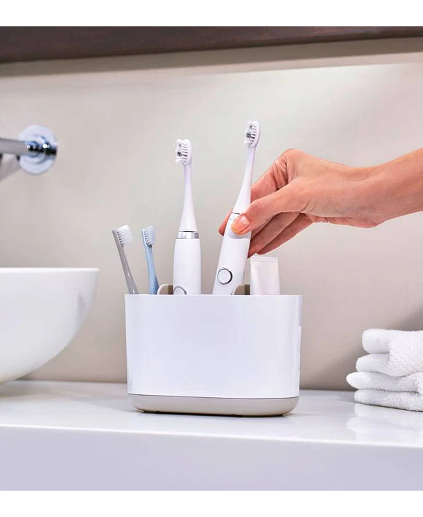 Porta Cepillo Duo Bath Gris | L