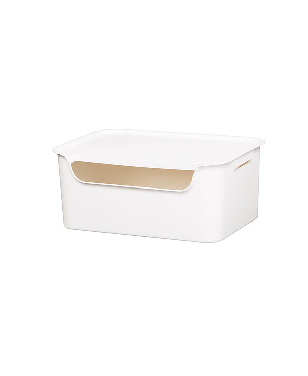 Caja Almacenamiento EL M Marfil