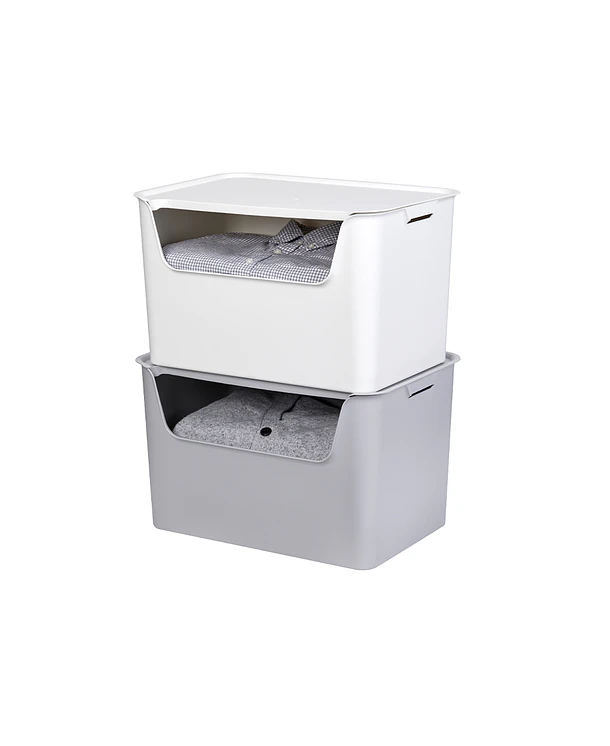 Caja Almacenamiento EL XL Gris Claro