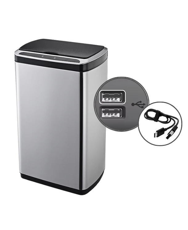 Basurero con sensor carga USB | 50 L