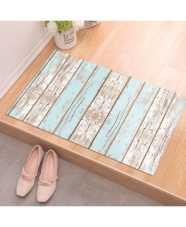 Alfombra Vinílica | Madera Azul | 50 x 70 cm