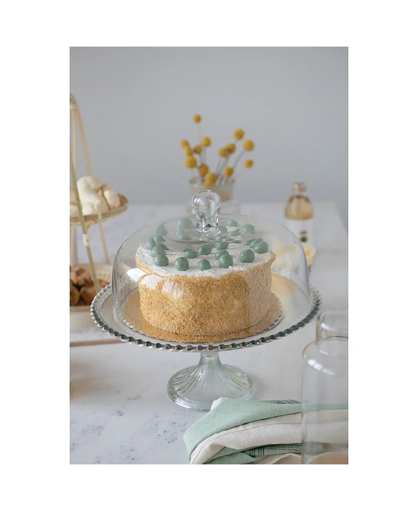 Soporte Torta con Cubierta | Vidrio