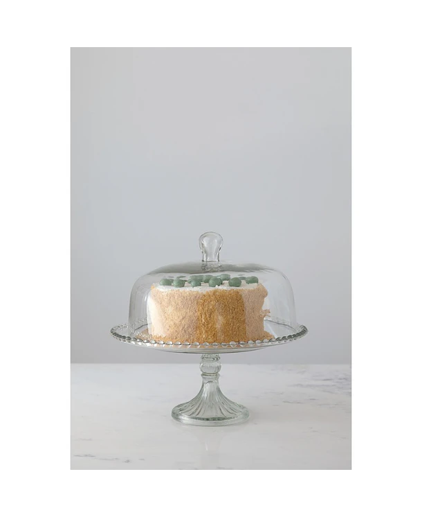 Soporte Torta con Cubierta | Vidrio