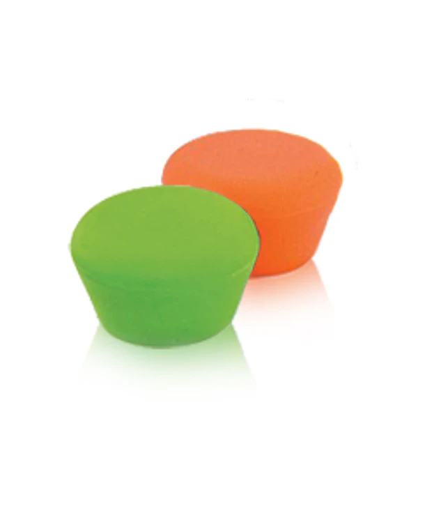 Set de 2 Tapones para Vino | Verde & Naranjo