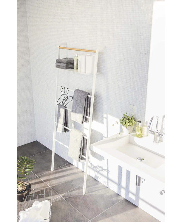 Escalera con Repisa | Blanco