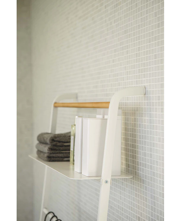 Escalera con Repisa | Blanco