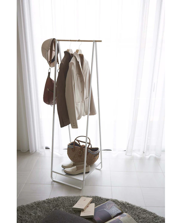 Perchero y Porta zapatos | Blanco