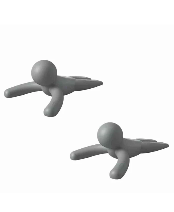 Set de 2 topes de Puerta Buddy | Gris