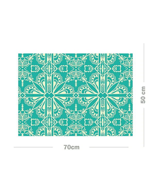 Alfombra Vinílica | Mandala Flor | 50 x 70 cm