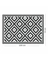 Alfombra Vinílica | Rombos Black | 70 x 100 cm - Image 3