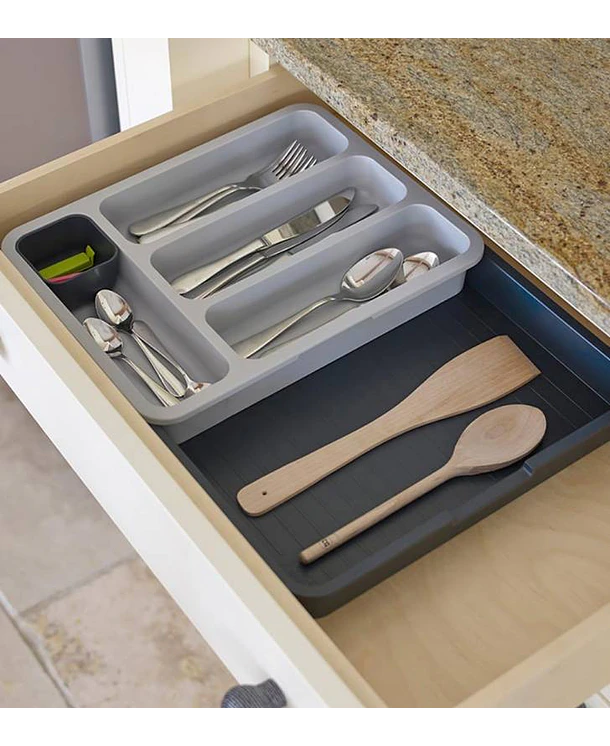Organizador de Cubiertos Extensible JJ | Gris