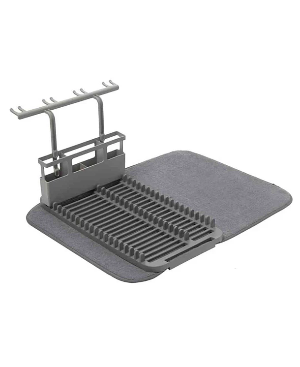 Mat Secaplatos Udry con Porta Copas y Utensilios | Gris