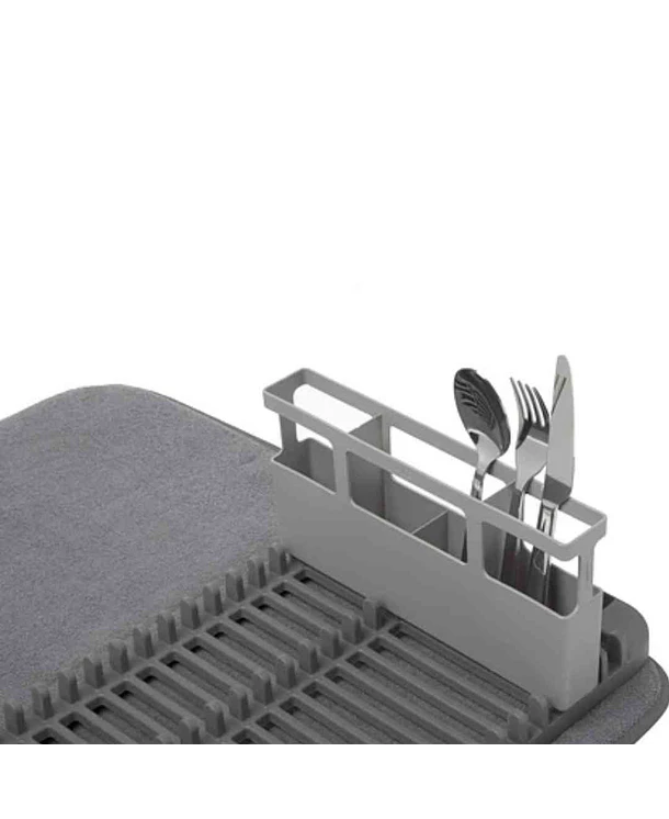 Mat Secaplatos Udry con Porta Copas y Utensilios | Gris