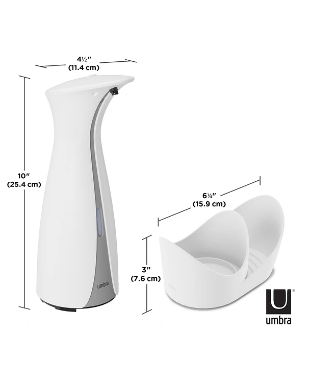 Dispensador de Jabón con Sensor Otto | Blanco con Soporte