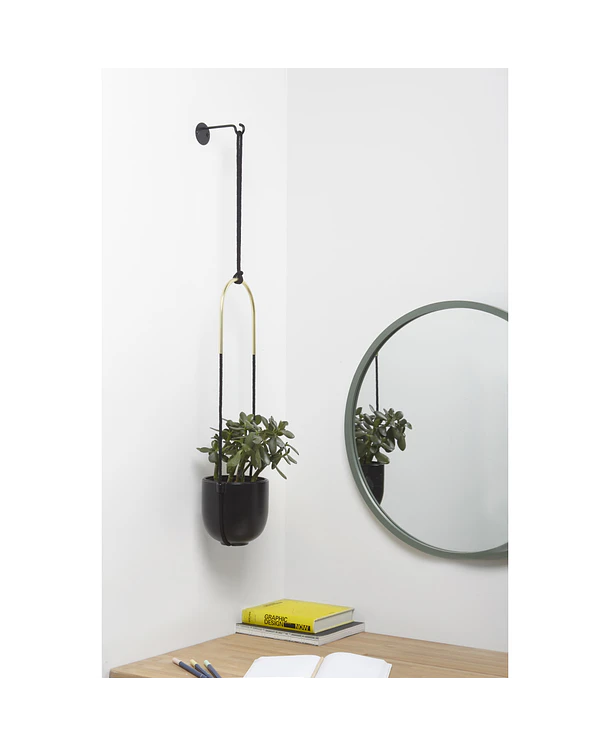Maceta Colgante Bolo | Negro