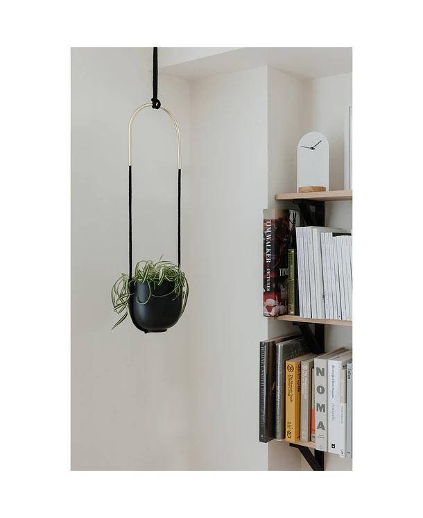 Maceta Colgante Bolo | Negro