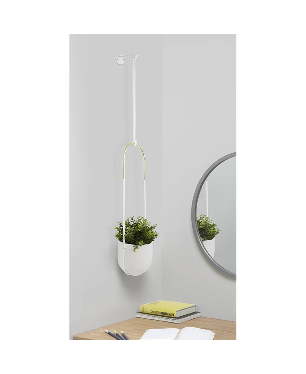 Maceta Colgante Bolo | Blanco