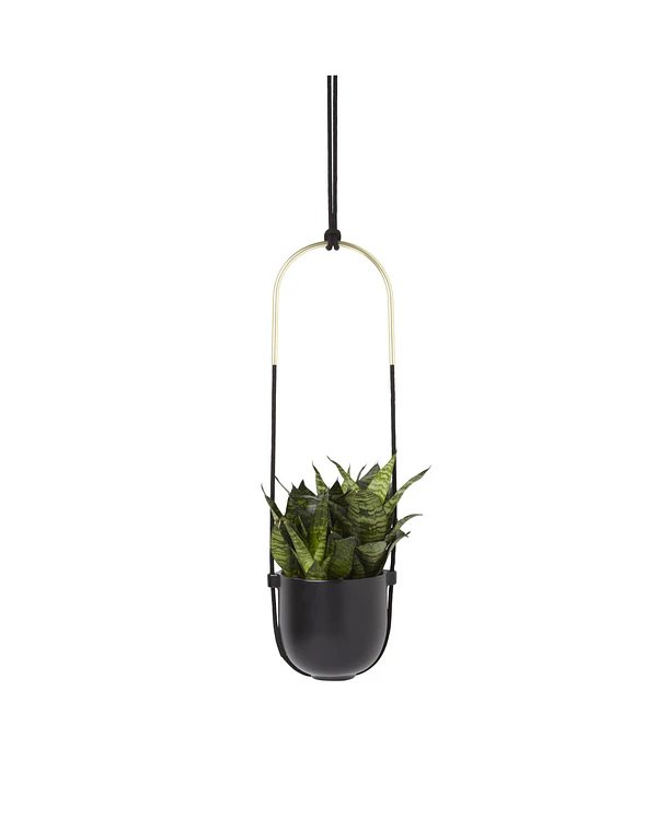 Maceta Colgante Bolo | Negro