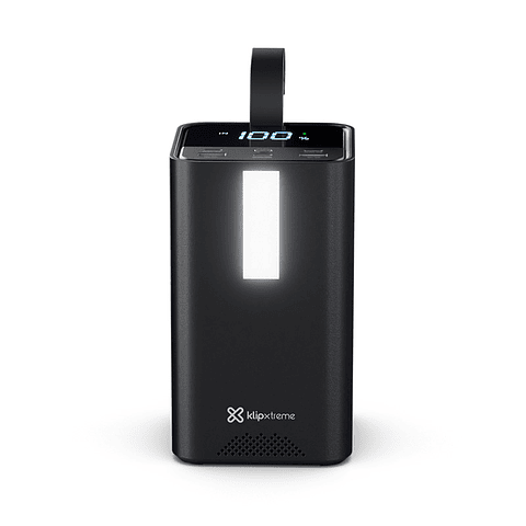 Powerbank 50000mAh 100W con luz para camping, notebook y emergencia – KlipXtreme KPB-900