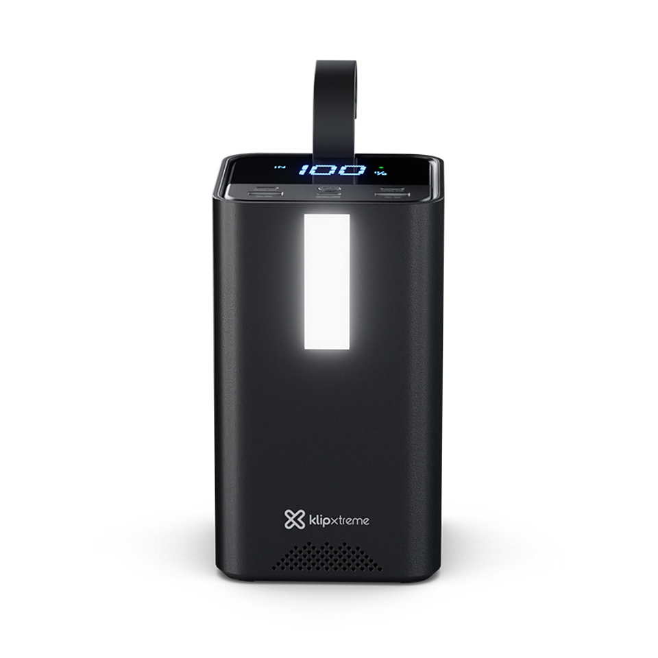 Powerbank 50000mAh 100W con luz para camping, notebook y emergencia – KlipXtreme KPB-900 1