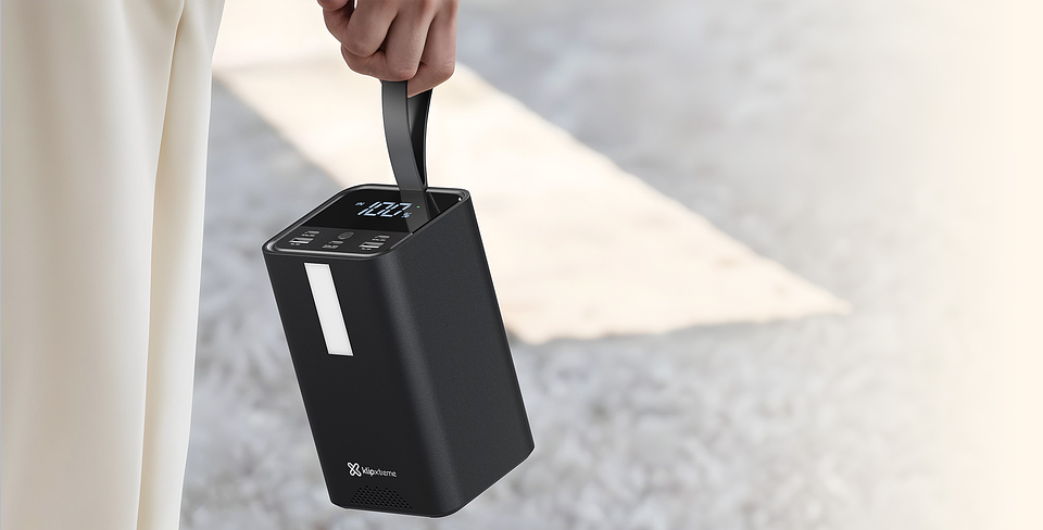 Powerbank 50000mAh 100W con luz para camping, notebook y emergencia – KlipXtreme KPB-900 5