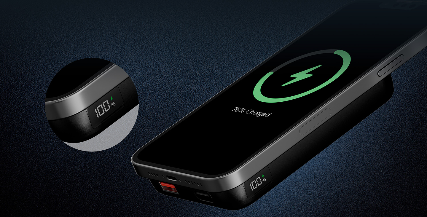 Powerbank portátil USB-c Magnetico 10000mAh KlipXtreme KPB-650 4