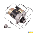 MOTOR DE PARTIDA 0,8KW 12V 2