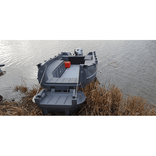 Lancha HDPE Whaly 455 FULL 40 HP trailer